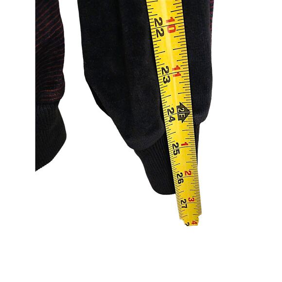 Authentic Christian Dior Zip Up Jacket Sz L Burgundy Party Elegant Sporty Golf - Picture 7 of 10